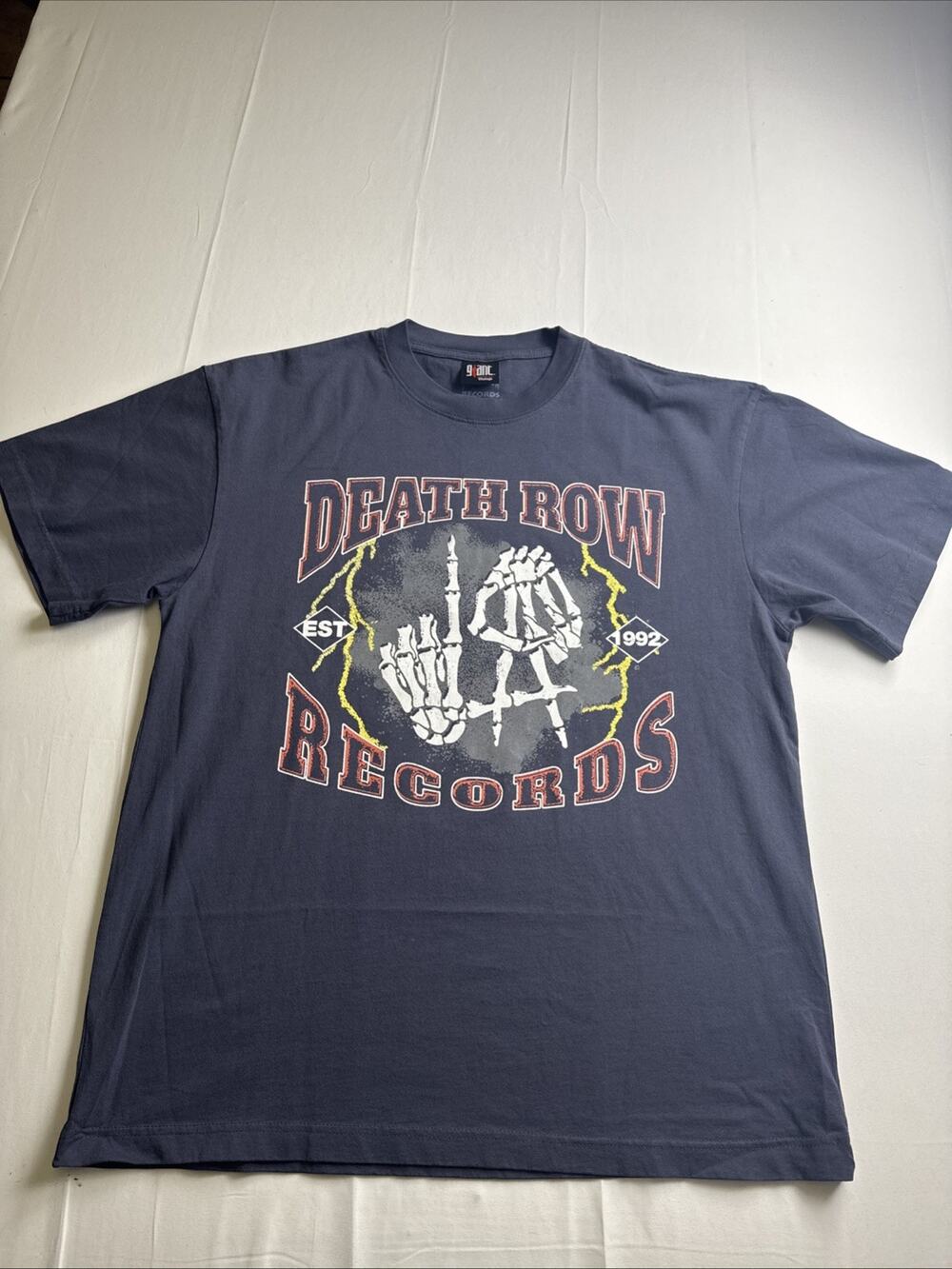 Death Row Records T Shirt Mens Large Graphic Hip Hop Rap Tee - Picture 1 of 7
